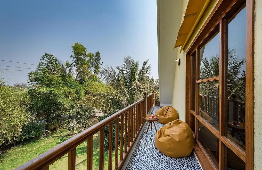 Saffronstays Happy Fields - Swimming Pool Farmhouse With Farm Views, Hammocks & Farm-To-Table Dining Near Pune-1
